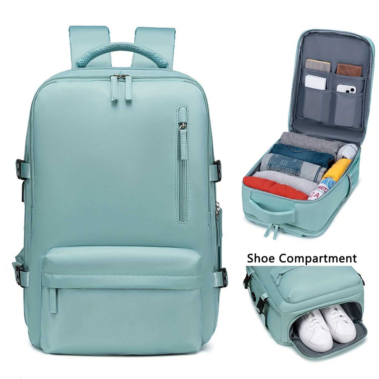 Mens travel backpack waterproof laptop backpack compartment with shoes laptop carry-on backpack S250728