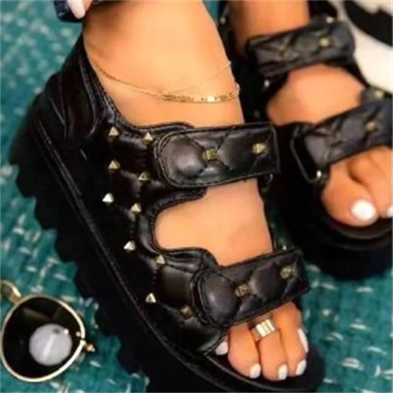 free shipping designer sandals Summer platform Gladiator sliders Outdoor Recreation slippers for woman