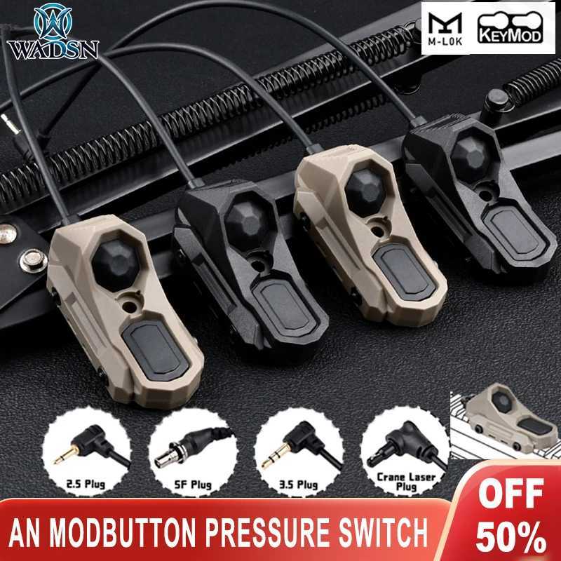 Vadsn Tactical Axoun Button Remote Pressure Switch Tail Fit Mlok Keymod 20mm Rail Dbal Peq Laser Crane Plug Hunting Scout LightXJ250728