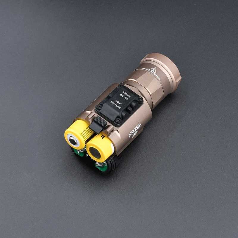 Vadsn X300 XH35 Tactical Handgun Flashlight 800 Lumens LED White Strobe Light With Dual Function Pressure Switch Airsoft LampXJ250728