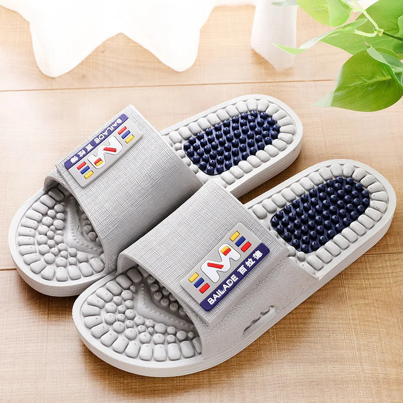 Soles massage slippers mens acupoints soles home indoor antiskid home lovers mens home cool slippers 250725