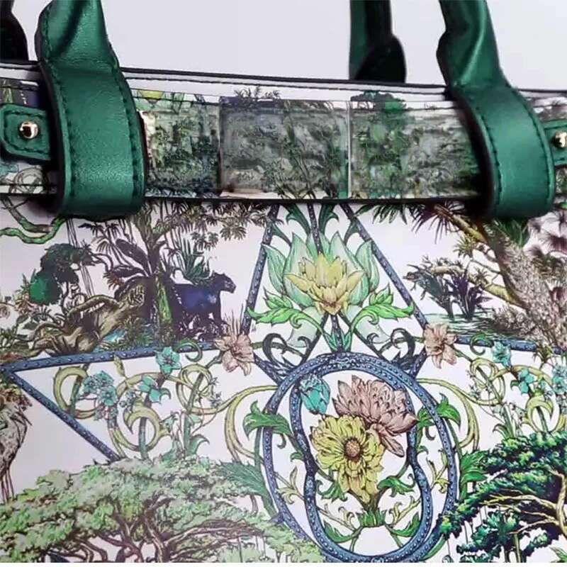Designer Luxury Jungle Pattern Women S Handbags Large Capacity Crossbody Belt Lettering Decoration Shoulder Designer Bag