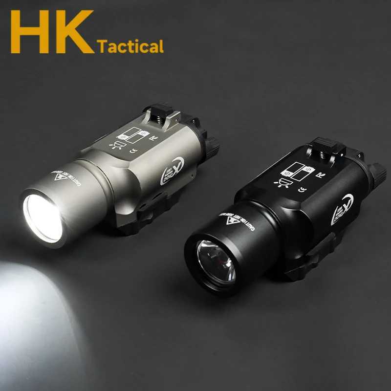 300 300U LED Aluminum Alloy Weapon Flashlight Pistol Hanging Tactical Scout Light Fits 20MM Rail Suitable for Outdoor Hunting Use XJ250728
