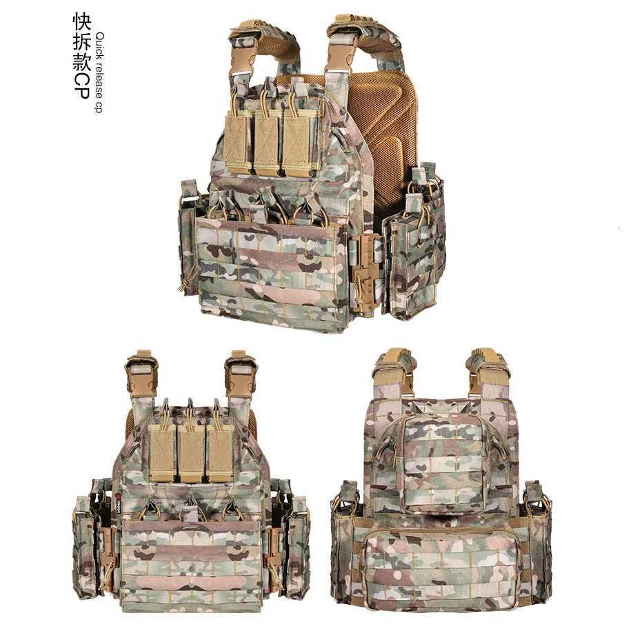 Tactical Vest Combat Training Assault Plate Carrier Outdoor Hunting Quick ReLEase MolLE Tactical Vest Bag for Men Z250728