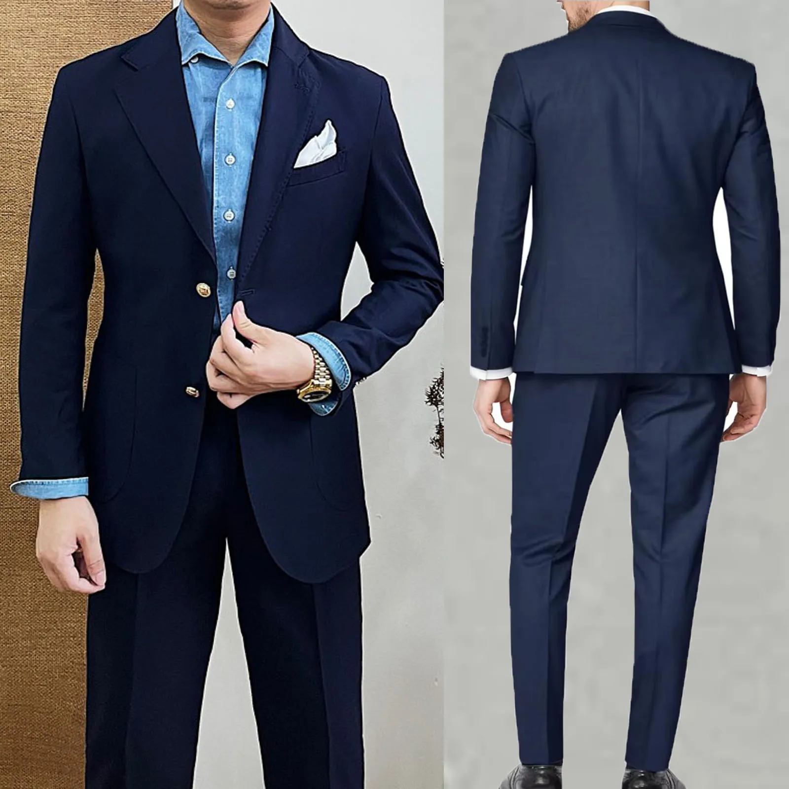 Boutique Mens Suits Fashion Business Blazer Trousers Gentlemans Wedding Casual Professional Formal Suit 2 Piece XS-6XL 250728