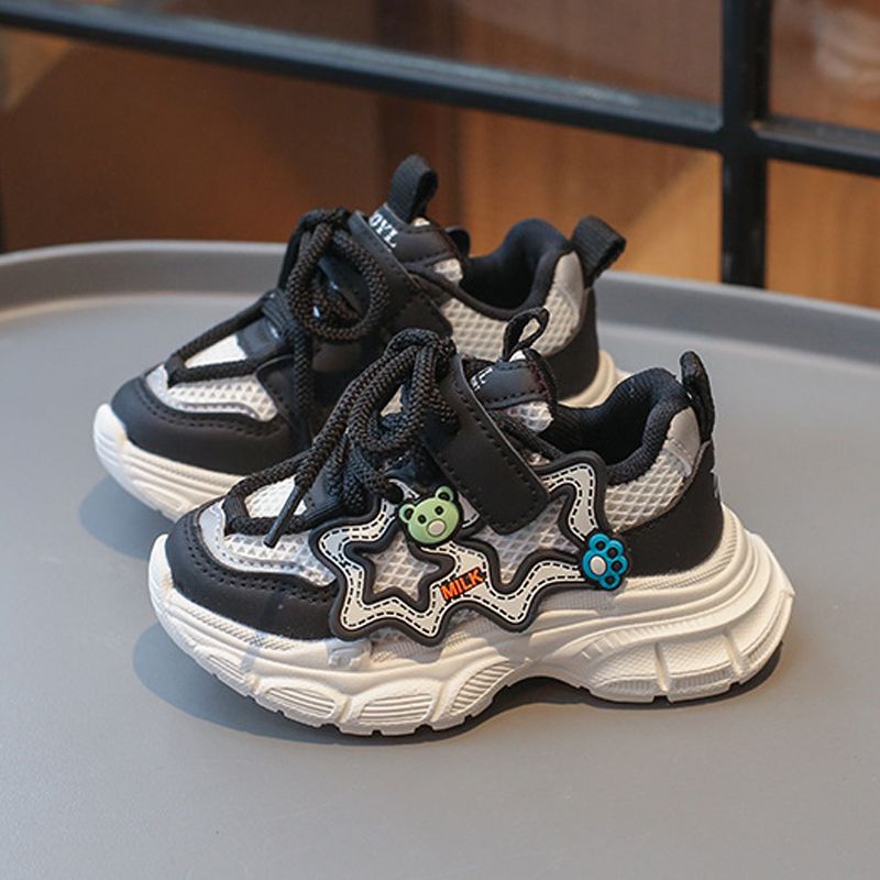 Kid's Mesh Upper Casual Shoes Girl Toddler Cute Cartoon Little Bear Thick Soled Littlesprouts Sport Shoes Boys Sneakers Size US6C-US13C 000210