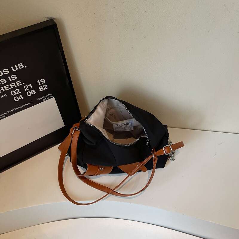 Large Capacity Medium Shoulder 2025 New Trendy Niche Designer Women's Patchwork Tote Bag