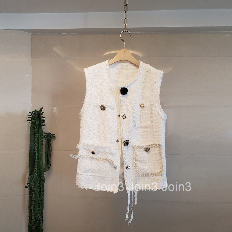 High Street Girls Wear Spring Summer and Autumn Fragrant Milk Vest Coat Womens Fried Street Vest Hot List Man Collection