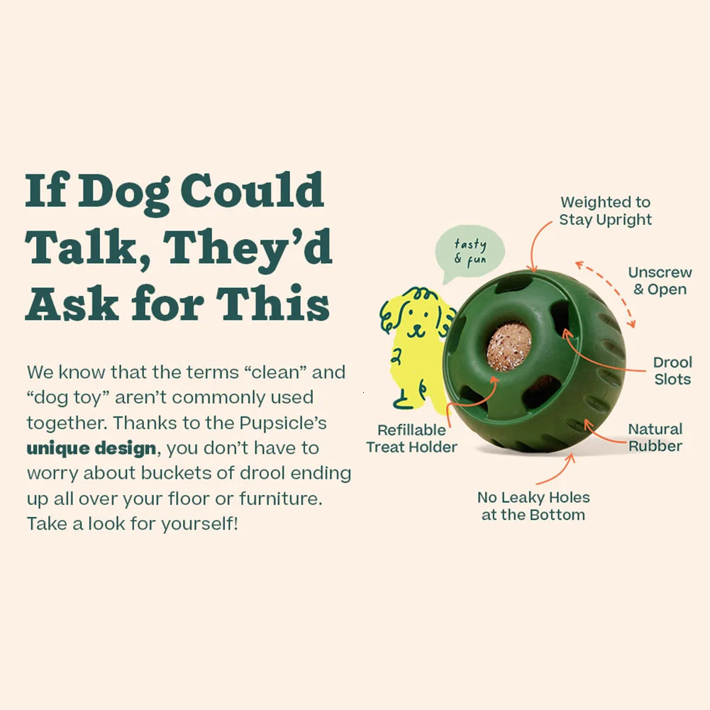 Dog Slow Licking Feeder To Keep Your Pup Distracted Refillable Food Ball Toys Frozen Tray Pet Supplies 250729