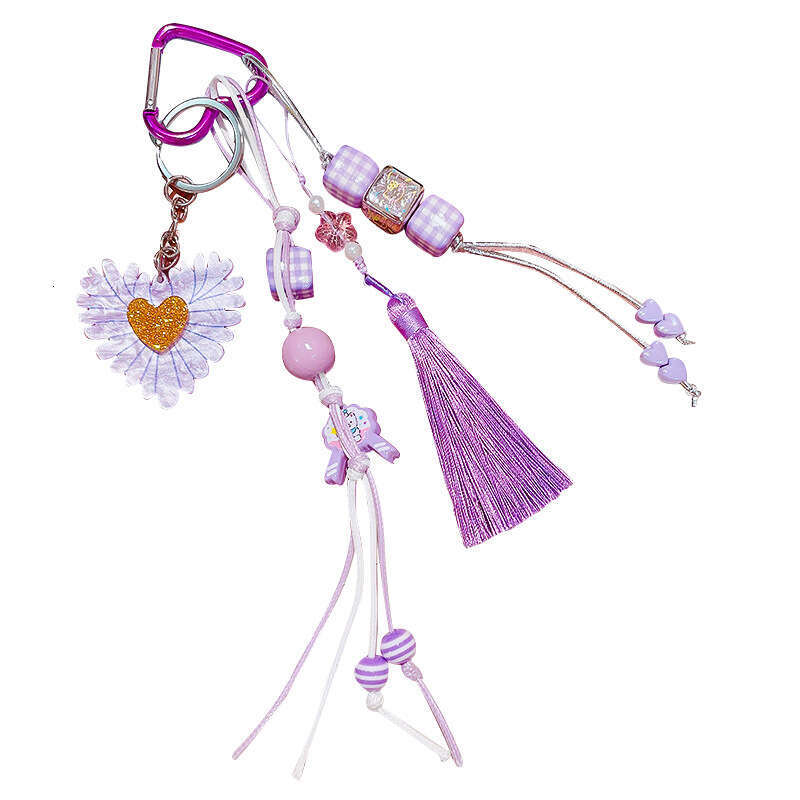 Ins Blogger Same Style Niche Personality Baseball Car Keychain Miu Series Couple Woven Lanyard Bag Pendant