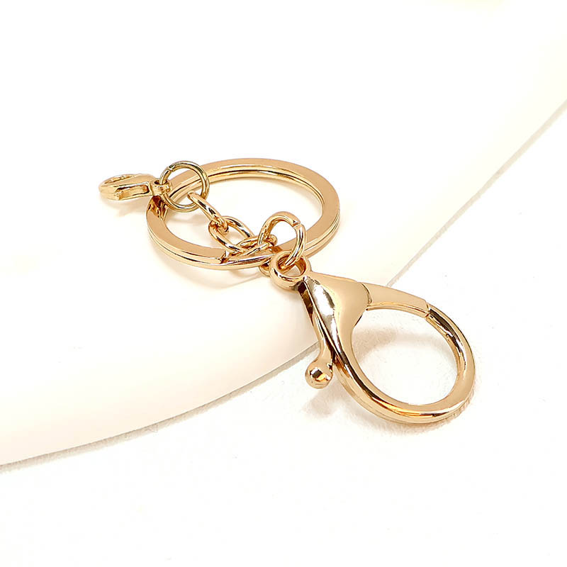 Factory supply metal alloy lobster keychain DIY backpack jewelry key pendant waist pendant