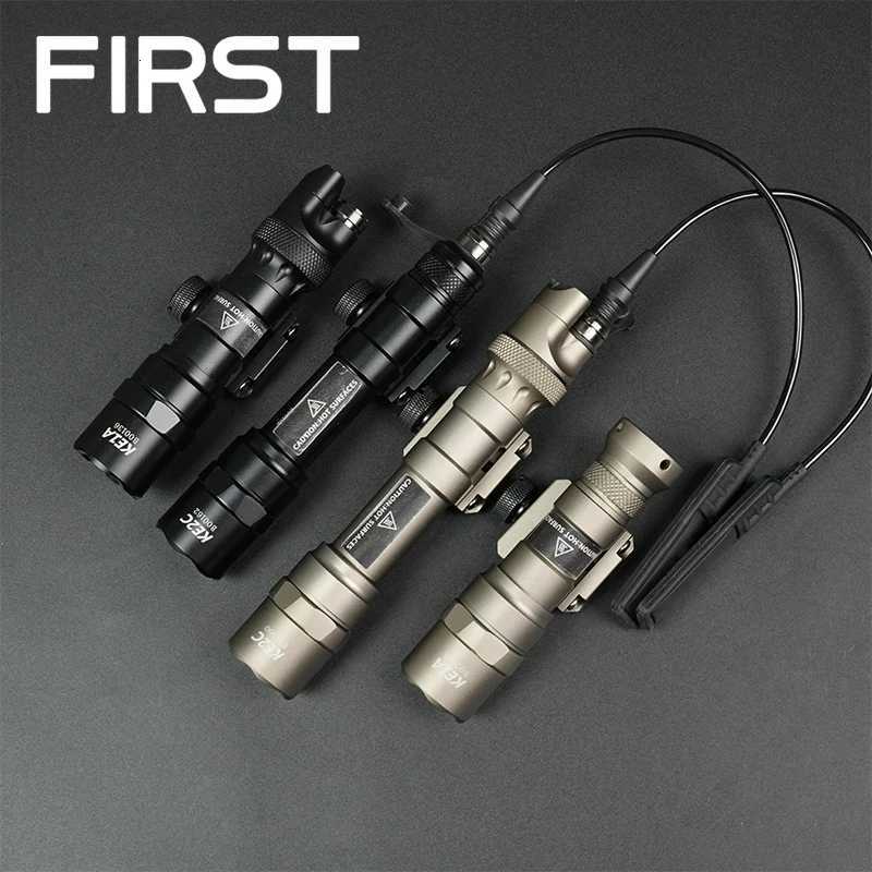Tactical M600B M300B Scout Light Rifle Flashlight LED Hunting Spotlight Dual Function Switch Suitable for 20MM Rail XJ250728