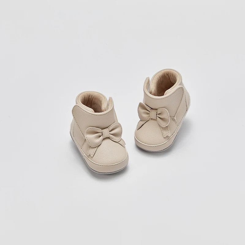 Dave Bella Winter Children Snow Boots Girls Bow-tie Princess Boots Kids Warm Thicken Toddler Shoes DB4236670 250728