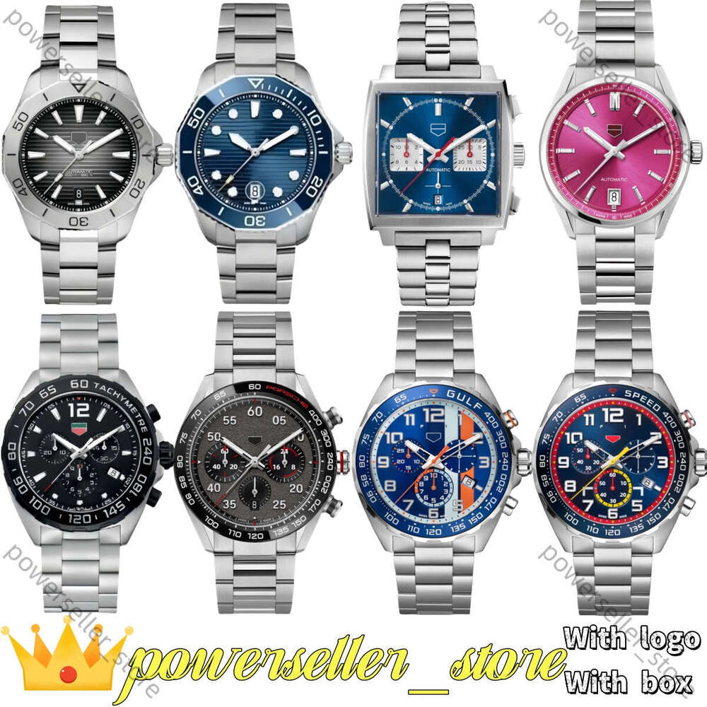 Tagly Heuerers Watch F1 Luxury Mens AAA Top Quality Designer Monacco Watch Man Watch Woman Watch Lady Superclone Quartz Mechanical Automatic Watch Box Tagly Huer 338