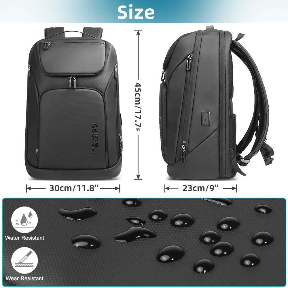 Heroic Knight Business Backpack for Men Waterproof Travel 17.3 Laptop Backpack High Capacity Multifunctional Pack USB Charging S250728