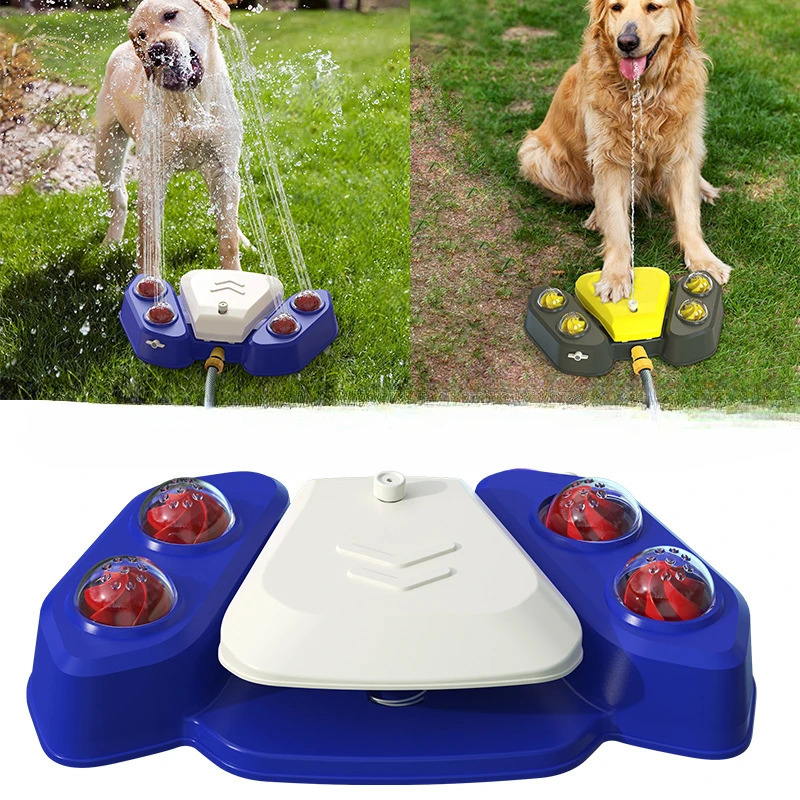Pet Supplies FootPedal Automatic Water Feeder Dispenser CrossBorder Summer Bathing Spray Dog Toy 250729