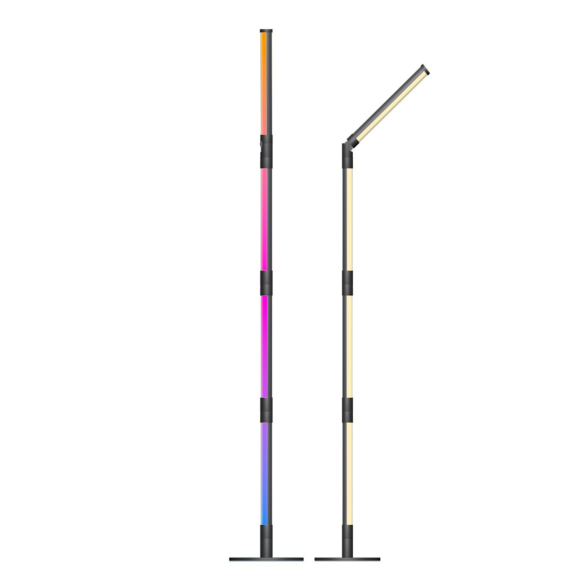 Adjustable Angle 4-Segmented Ceiling Pendant with RGB LEDs & Full Rotation----HCP205