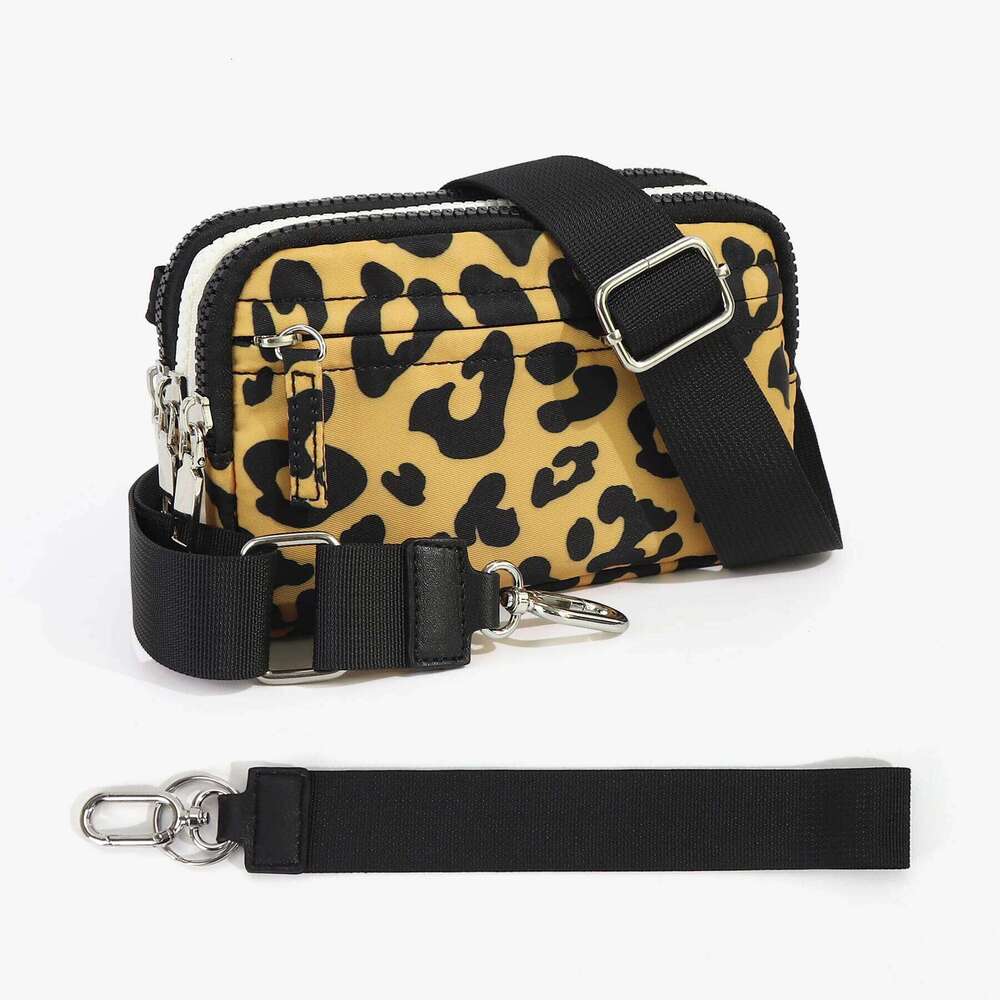 Women's Bags Designer Women's Bags Designer Crossbody Bag, Women's Three Layer Phone Purse Adjustable Strap, Leopard Print Wristlet Wal