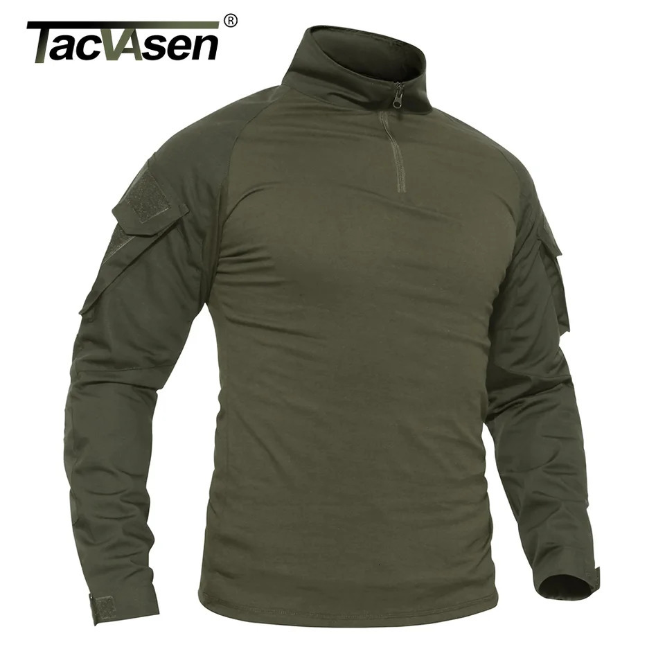 Tacvasen Men Summer Camouflage Tshirts Mens Long Sleeve Tshirt Cs Game Training Tee Shirt Clothing Safari Hiking T Shirt 250729