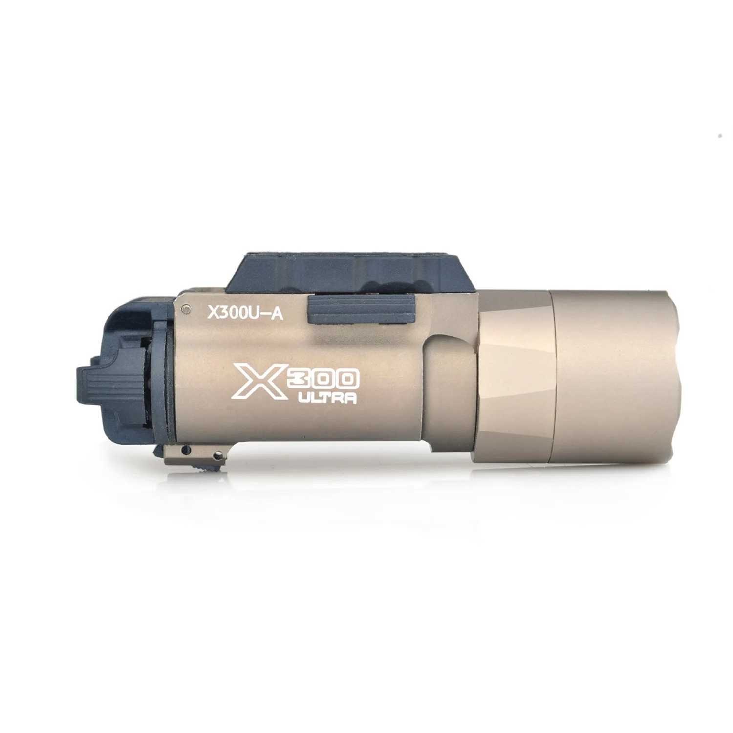 X300U Scout Light Gun Light Flashlight Rifle Strobe Flashlight Fits 20mm Rail Airsoft Hanging Flashlight Hunting R250728