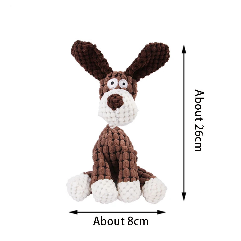 Dog Sounding Toy Molar Training Decompress Interactive Bite Resistant Donkey Shape Plush Toys Pet Supplies Accessories 250729