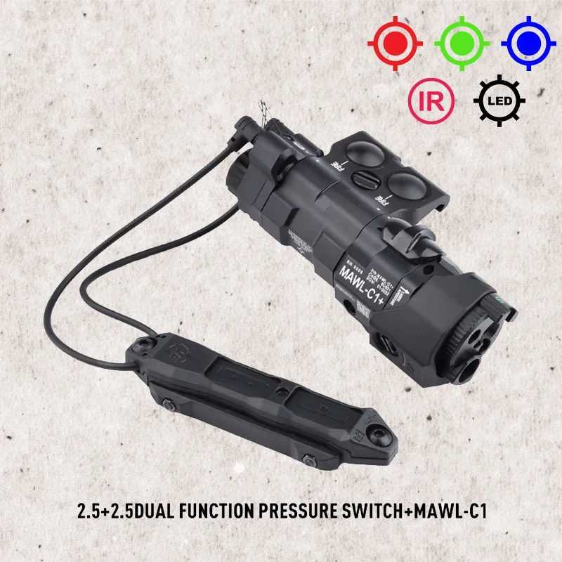 WADSN Tactical Mawl C1 Aluminum Metal Red Green Laser IR Infrared LED Flashlight Scout Light for 20mm Pic Picatinny Rail AR15 XJ250728