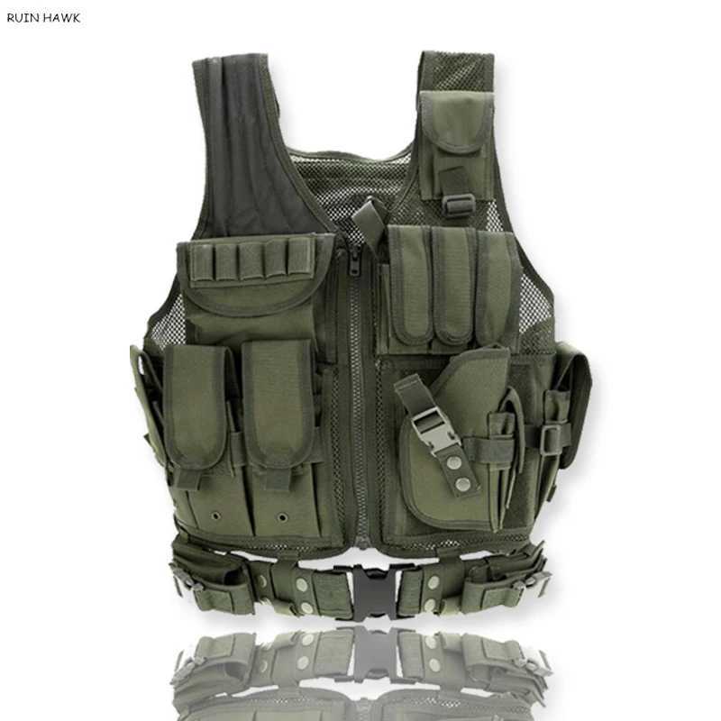 Tactical Molle Hunting Clothes Military Airsoft Paintball War Game Body Armor Army Police Armor Vest Z250728