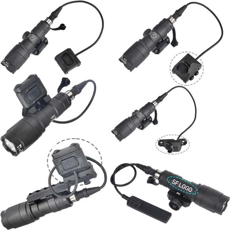 Tactical Wadsn M300 M300A MINI Scout Light Metal Flashlight With Modbutton Switch Airsoft Light Hunting Rifle LanternXJ250728