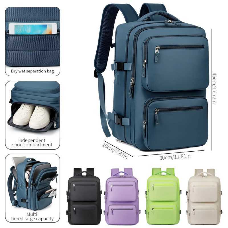 Large Travel Backpack for Women Men Cabin Bag Multifunctional Airplane Waterproof Backpack with USB Charging Anti-Theft Backpack S250728