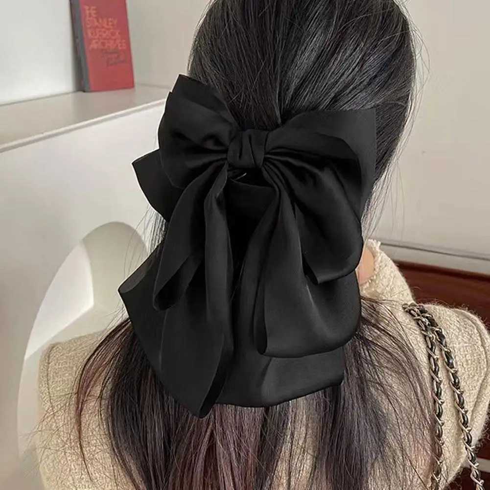 Hot Korean Style Big Size Bow Hair Clip Claw Clamp Hair Accessories High Barrettes New Girls Ponytail Women N8T4 Z250729