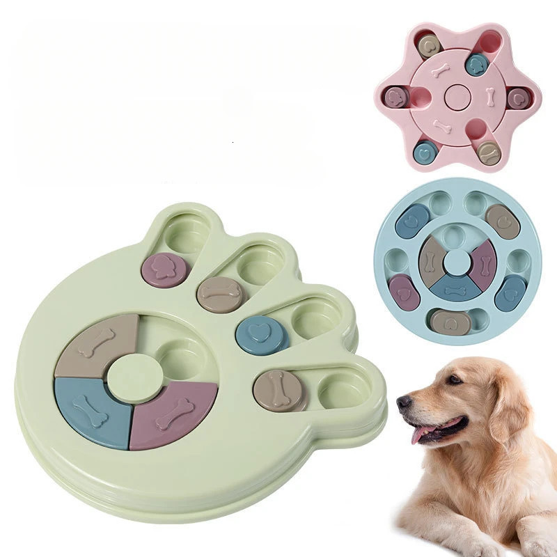 Pet toys for cats and dogs relieving boredom feeding plates slow food bowls interactive brain training equipment 250729