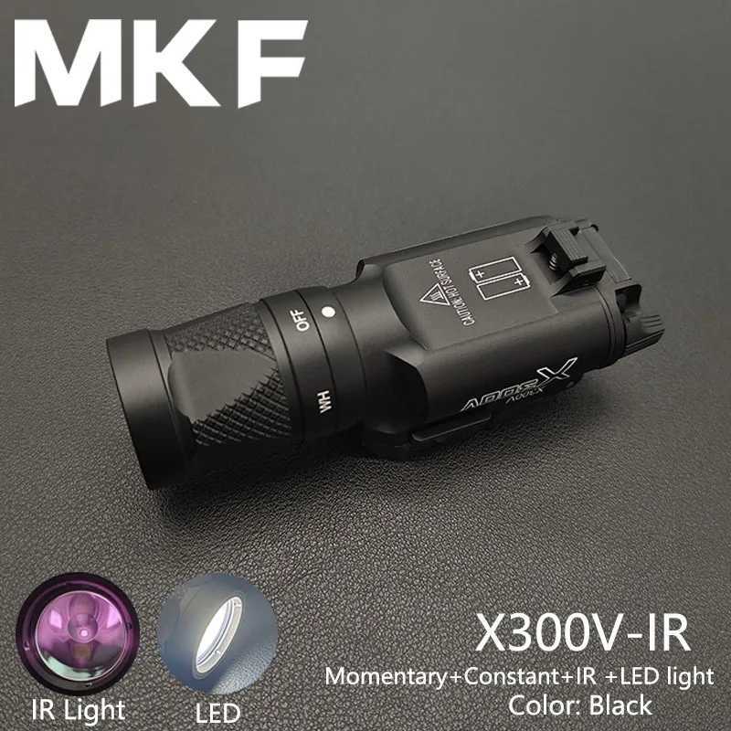 Tactical X300V X300 IR Lighting and LED White Light Flashlight X300U Scout Light Airsoft Hunting Pistol Weapon Light Lamp XJ250728