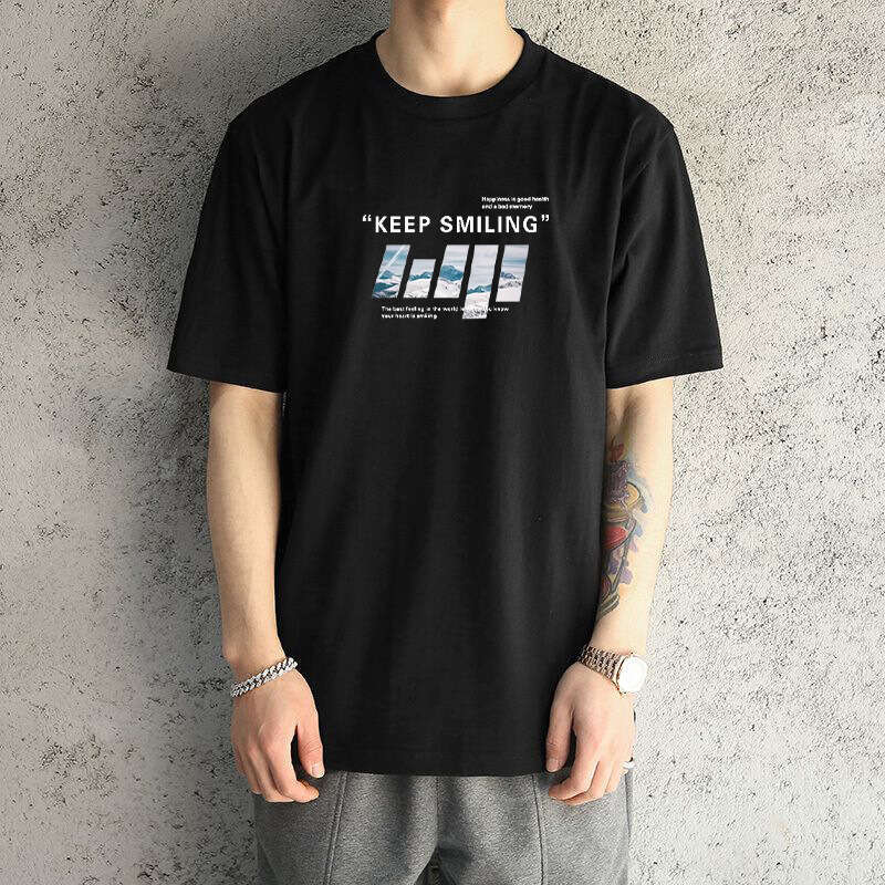 Designer T Shirt Men's Short Sleeve T-Shirt Trendy Brand Summer Loose Fit Pure Cotton New Base Shirt Top Tee Graphic Tee Tracksuit