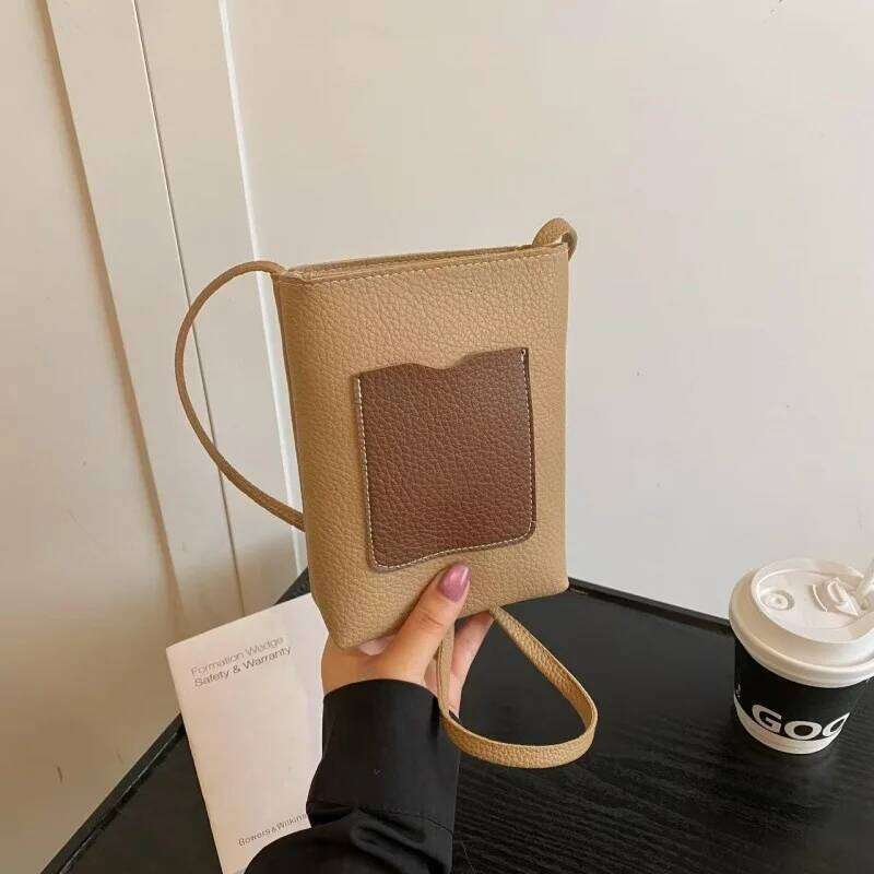Women's Bags Designer Women's Bags Designer New Designer Casual High-Quality Single-Shoulder Lychee Pattern Mobile Phone Fashion Crossbody B