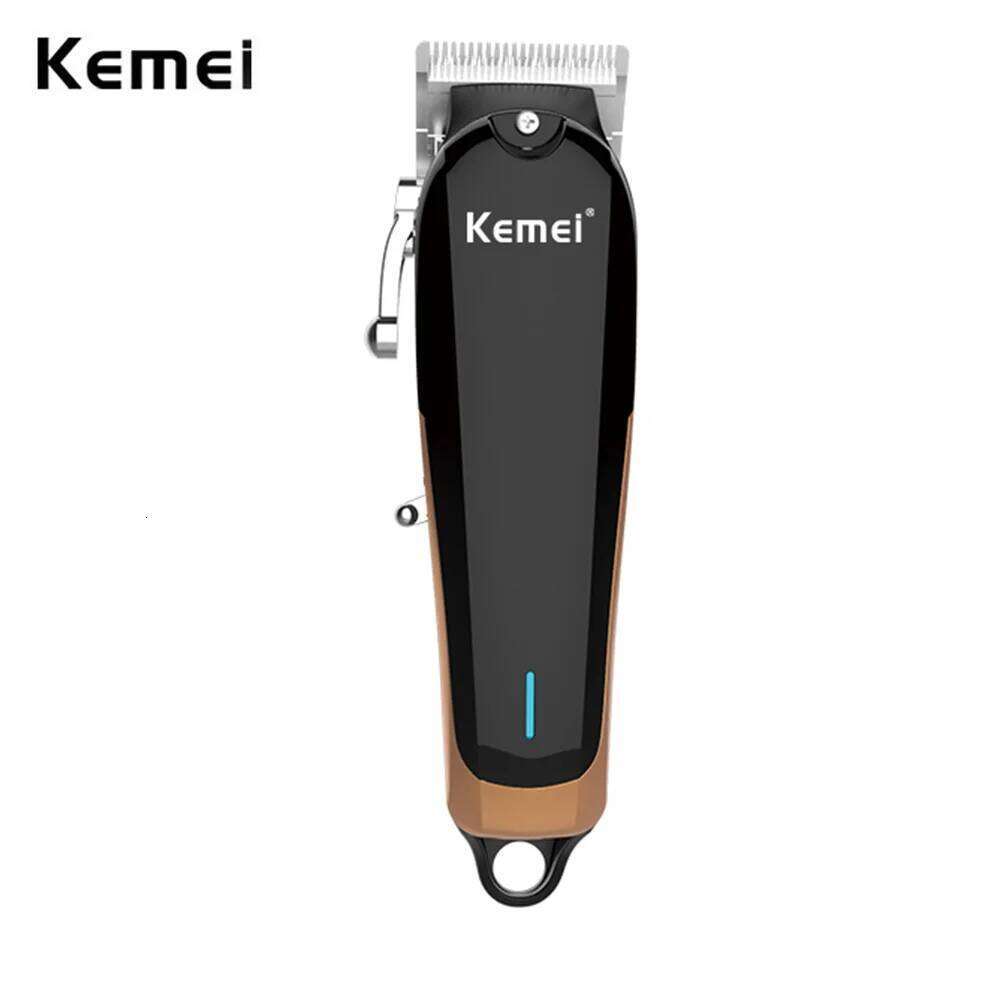 Kemei 1756 Clipper Professional Barber Fade Hair Cutting hine Rechargeable Electric Cordless Trimmer Men Strong Power