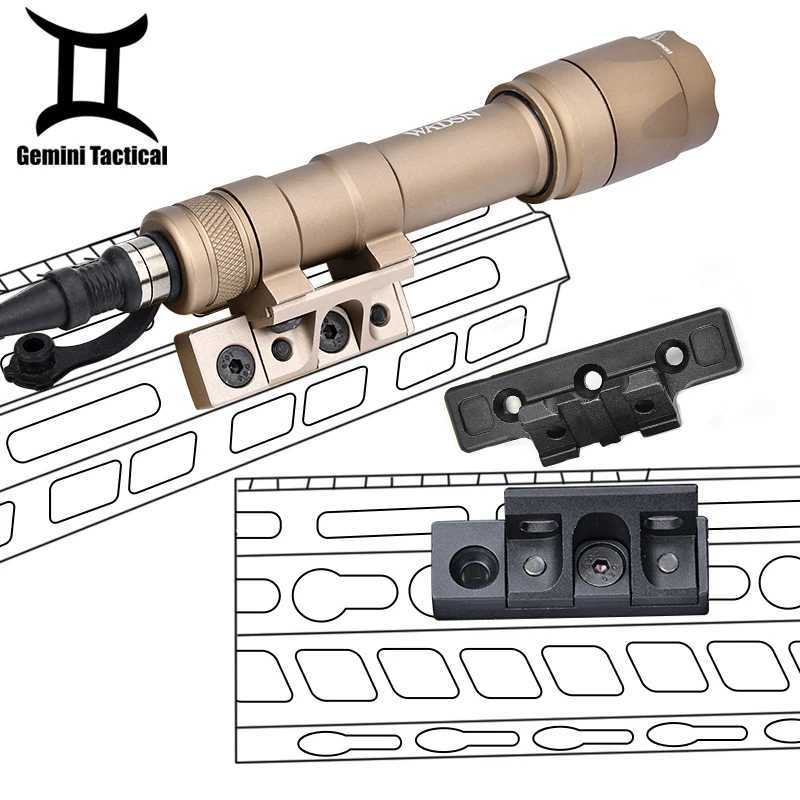 Tactical M300 M600 Scout Light WADSN M340 M640 Powerful Flashlight Fits M-LOK KeyMod Rail Mount Offset Airsoft AccessoriesXJ250728