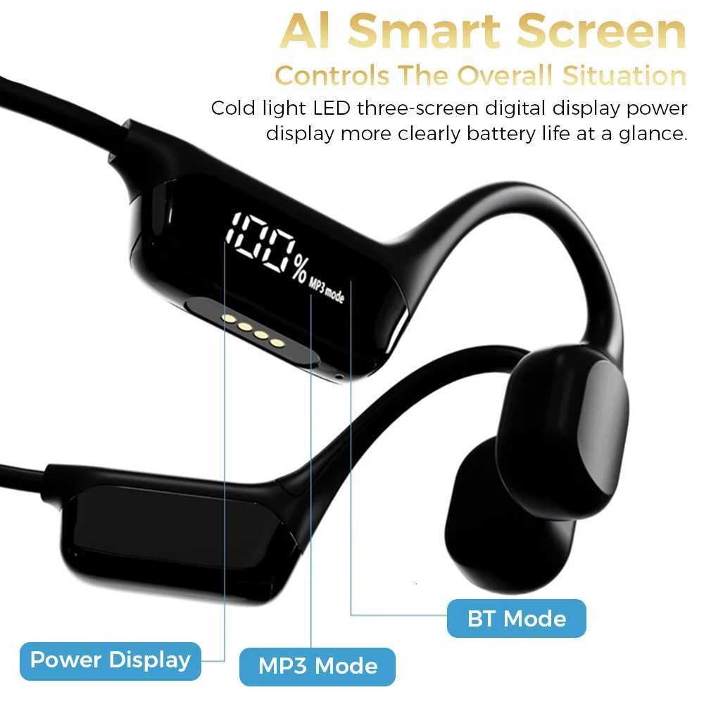 Bone Conduction Earphone Open IPX8 Waterproof Headset For Swimming 5.4 Wireless Sport Headphones MPZ 32G RAM R250728