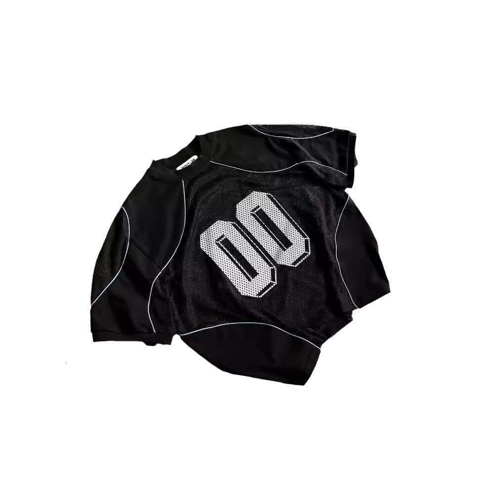 Fashion Mesh Loose Training Top Summer Couple Digital 3D Pattern Breathable Sports Shirt