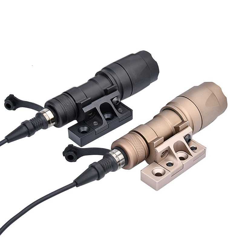 WADSN Tactical M300A MINI ScoutLight Airsoft M600 High Power Flashlight White LED Hunting M300 Spotlight Compatible with Mlok Keymod Offset R250728