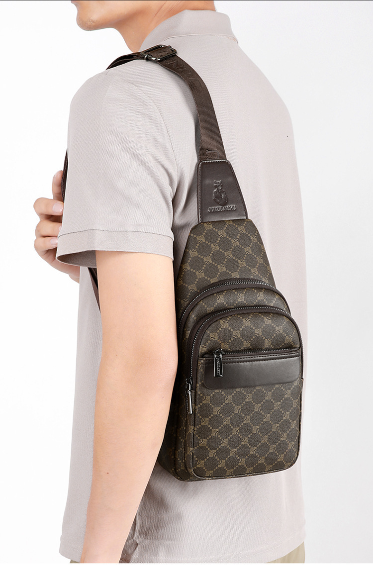 Designer Luxury Bag Bag 2025 New Chest Bag For Men, Stylish Small Crossbody Bag, Niche Multi-functional Men's Shoulder Bag, Small Backpack Free S