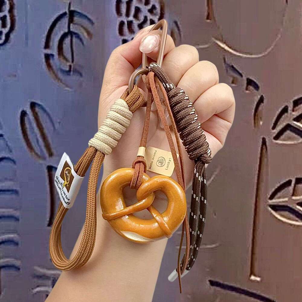 Creative Miu Series Alkaline Bread Hand Strap Pendant Cute Couple Bag Keychain Hanging Decoration Small Gift