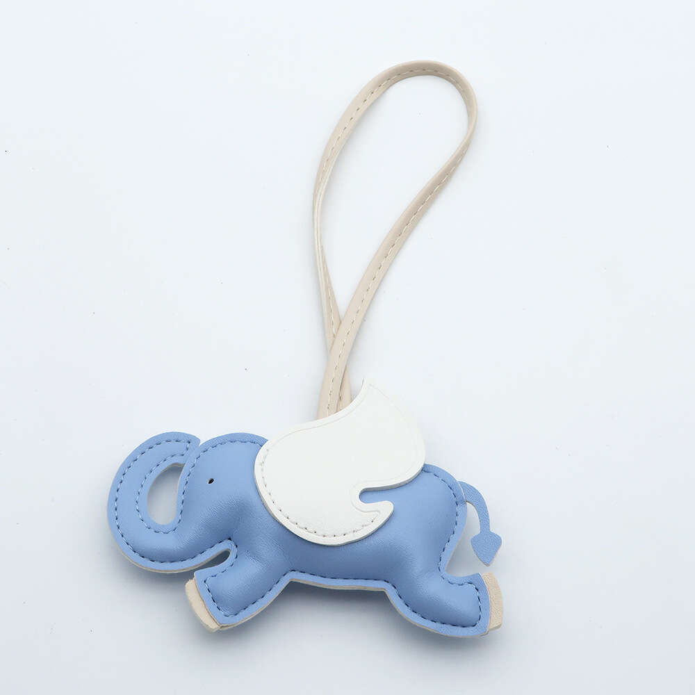 Creative Mini Cute Car Keychain Gift Cartoon PU Leather Dumbo Bag Pendant