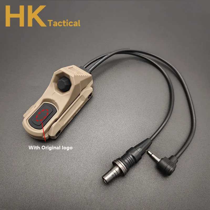 Tactical Axon Pressure Switch Button Remote Dual Function Tail For PEQ-15 DBAL-A2 M300 M600 Flashlight Weapon Scout Light SwitchXJ250728
