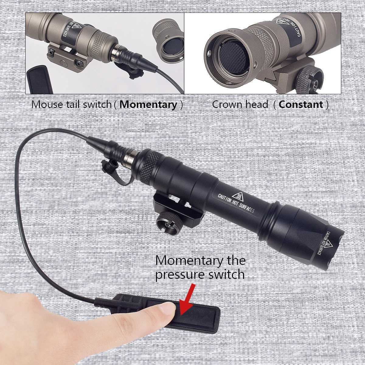Airsoft M600C M600 M300 Tactical Scout Light AR15 Rifle Weapon Flashlight LED Hunting Spotlight SF M300A Gun Lamp R250728