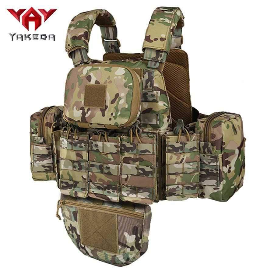 YAKEDA Five piece equipment bag training vest wear-resistant and tear resistantdetachable and expandable waterproof Z250728