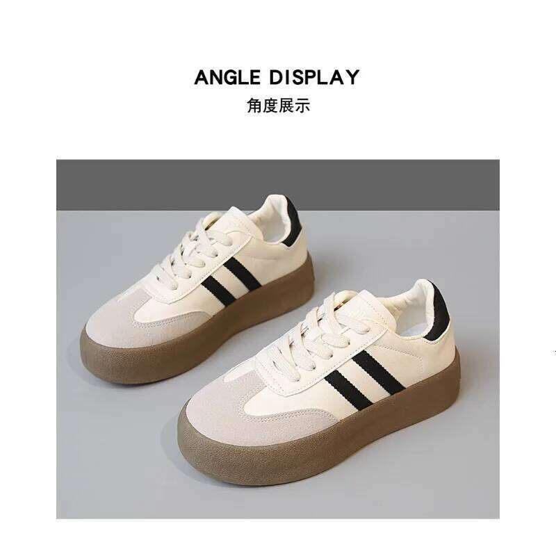 Hot selling women's training thick soled multifunctional shoes, breathable sports board shoes in spring and autumn