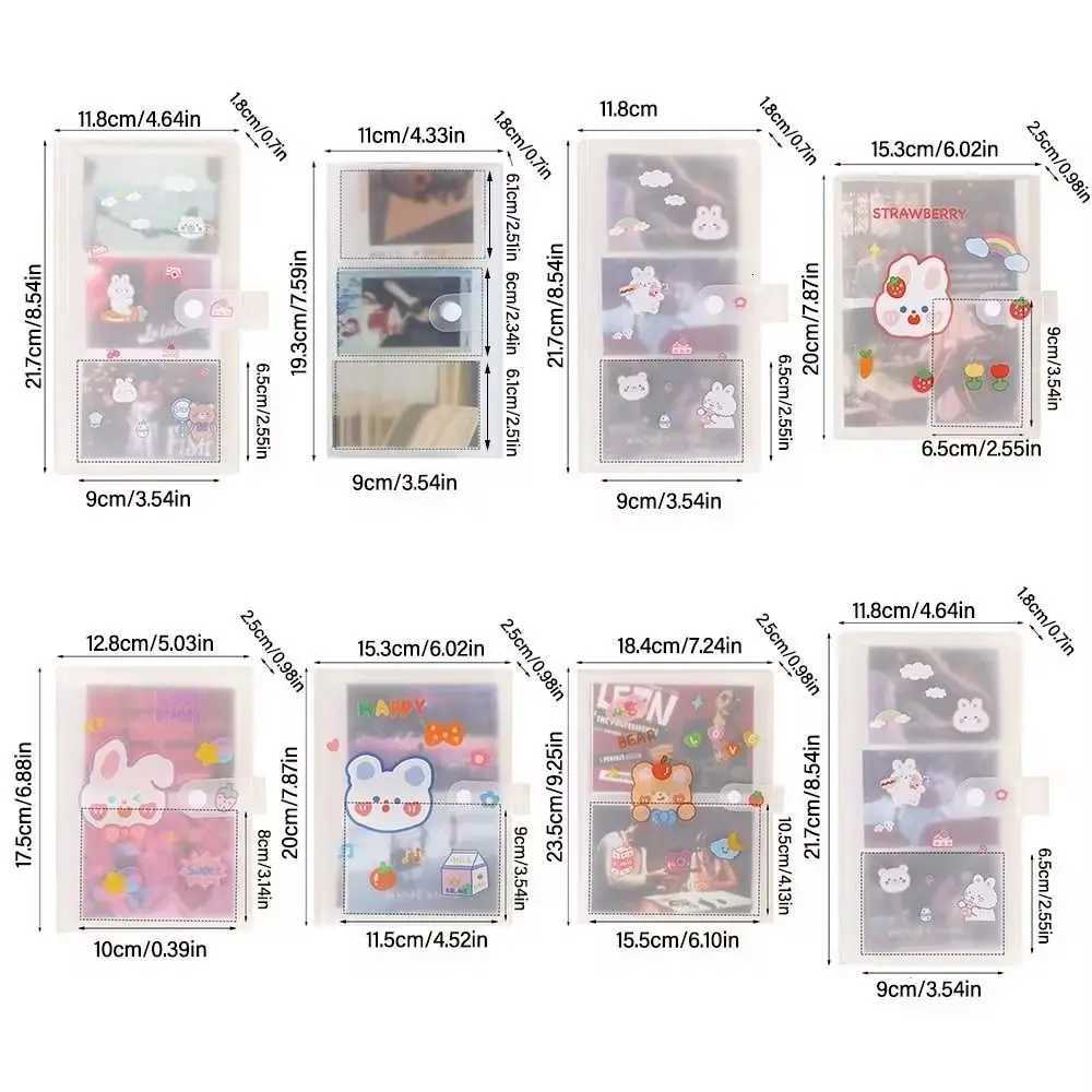 1Pcs New Creative Collect Book Photo Album PVC 80/160 Slots Picture Card Holder Transparent 3/4/5/6/7 Inch PhotoCard Holder Z250729