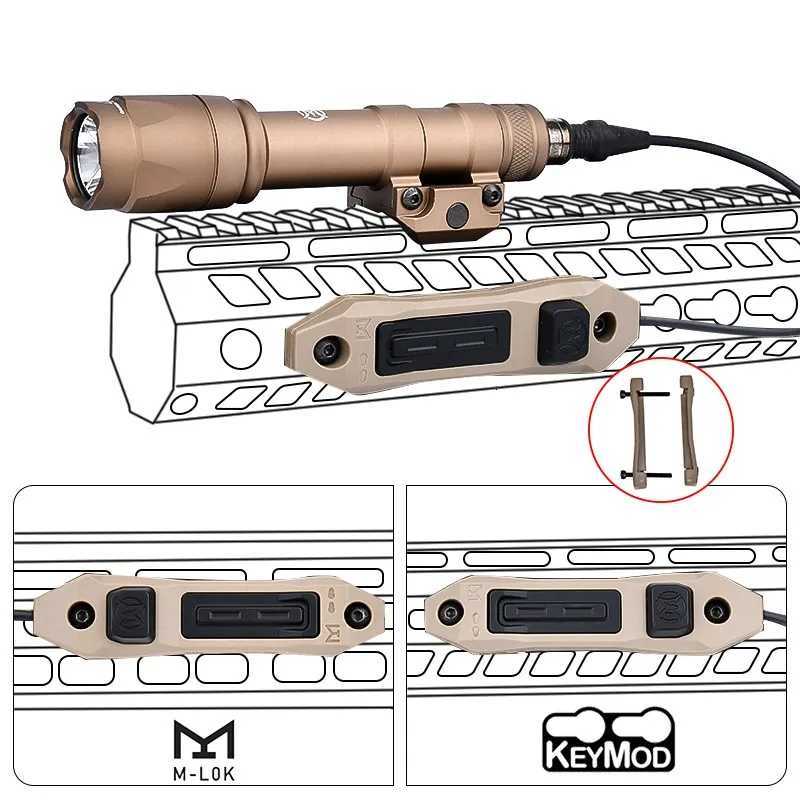 300 Tactical Scout Light M600 Flashlight With Dual Function Pressure Switch Outdoor Airsoft Hunting Spotlight Fit M-Lok Keymod R250728