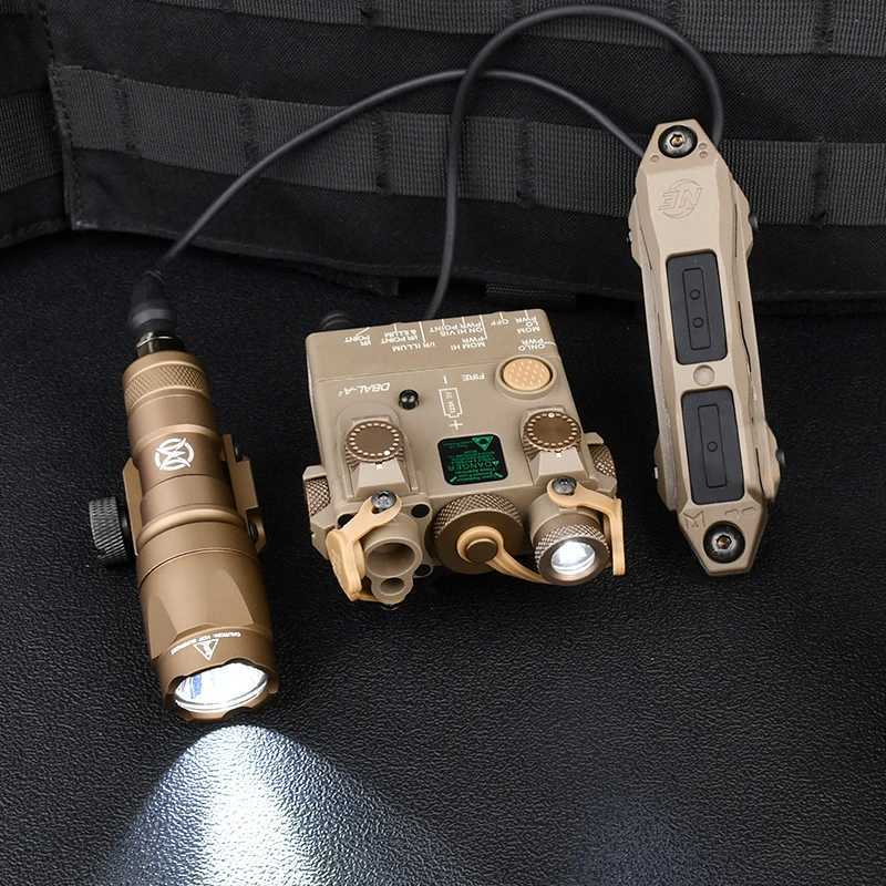 VadSn DBAL-A2 Red Green Blue Dot Laser M300A Hunting Scout Light Set DBAL A2 Tactical White LED Flashlight Pressure SwitchXJ250728