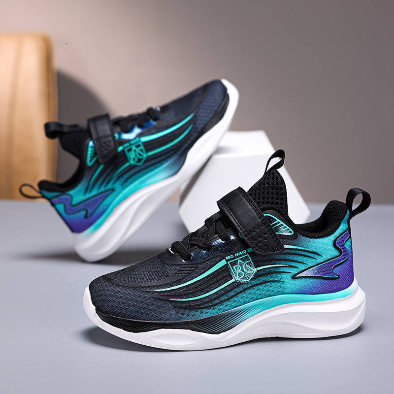Girls' 2025 Autumn New Mesh Boys' Breathable Children's Sports for Older Kids Shock Absorption Special Running Shoes